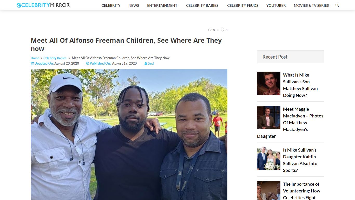 Meet All Of Alfonso Freeman Children, See Where Are They now