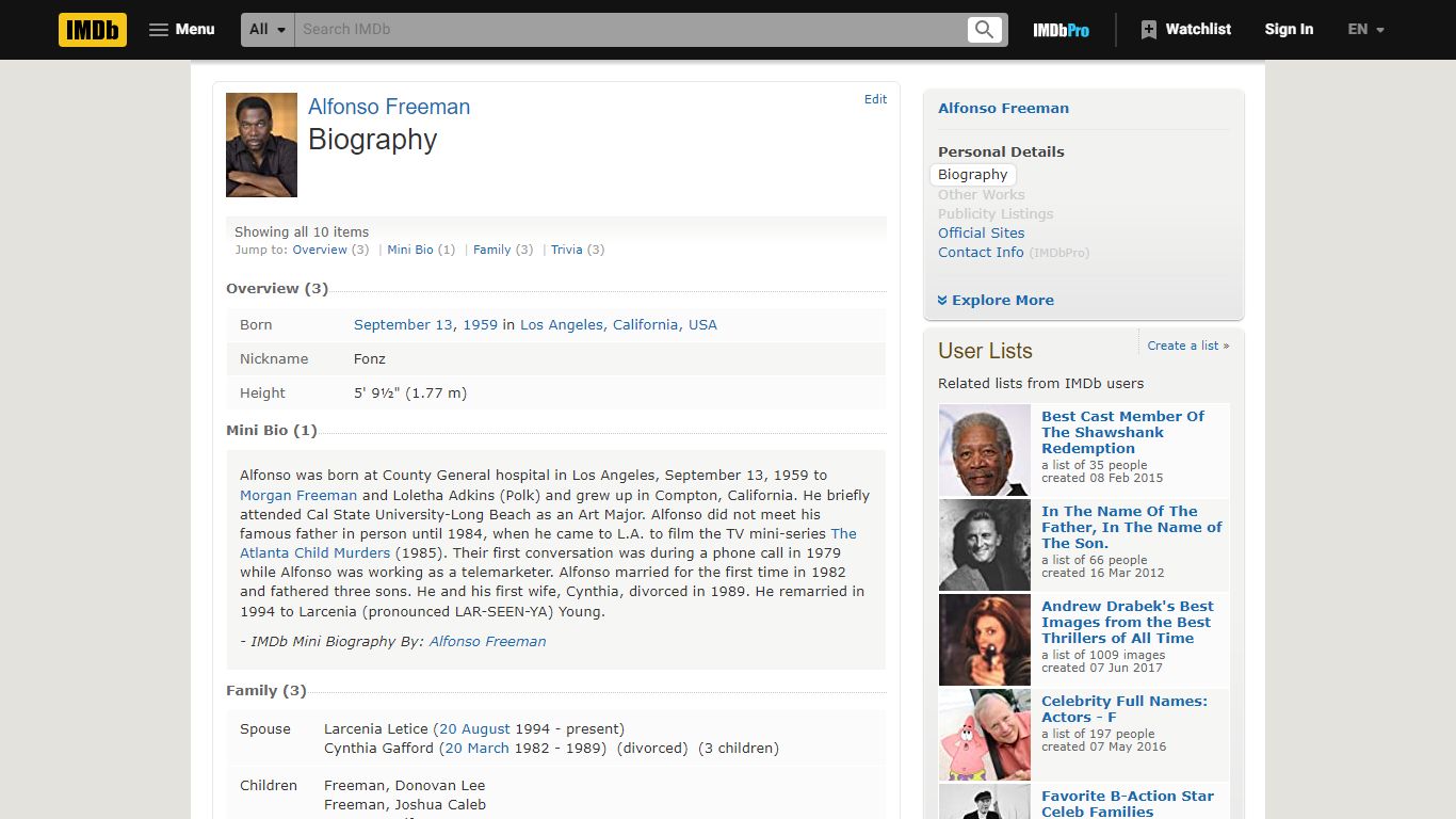 Alfonso Freeman - Biography - IMDb