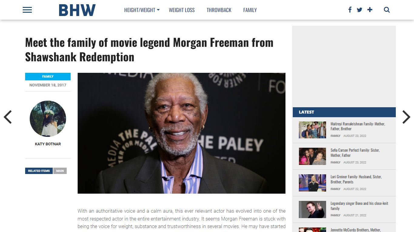 Meet the family of movie legend Morgan Freeman from Shawshank ... - BHW