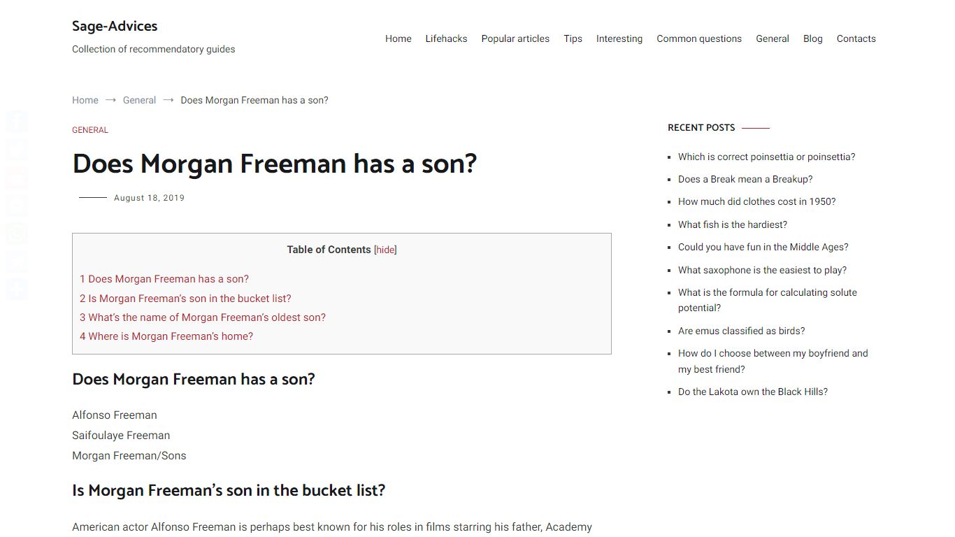 Does Morgan Freeman has a son? – Sage-Advices